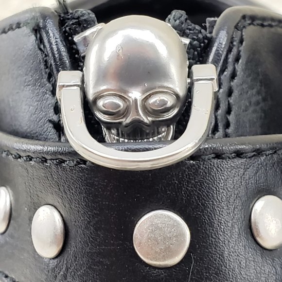 Platform Goth Boot Bootie Skull Head - Picture 7 of 13